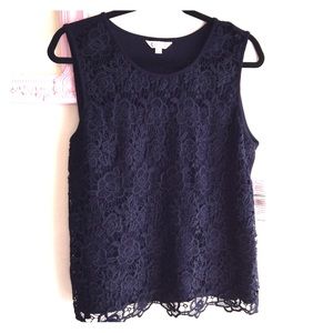 Nanette lace blouse sleeveless, lined, stretch